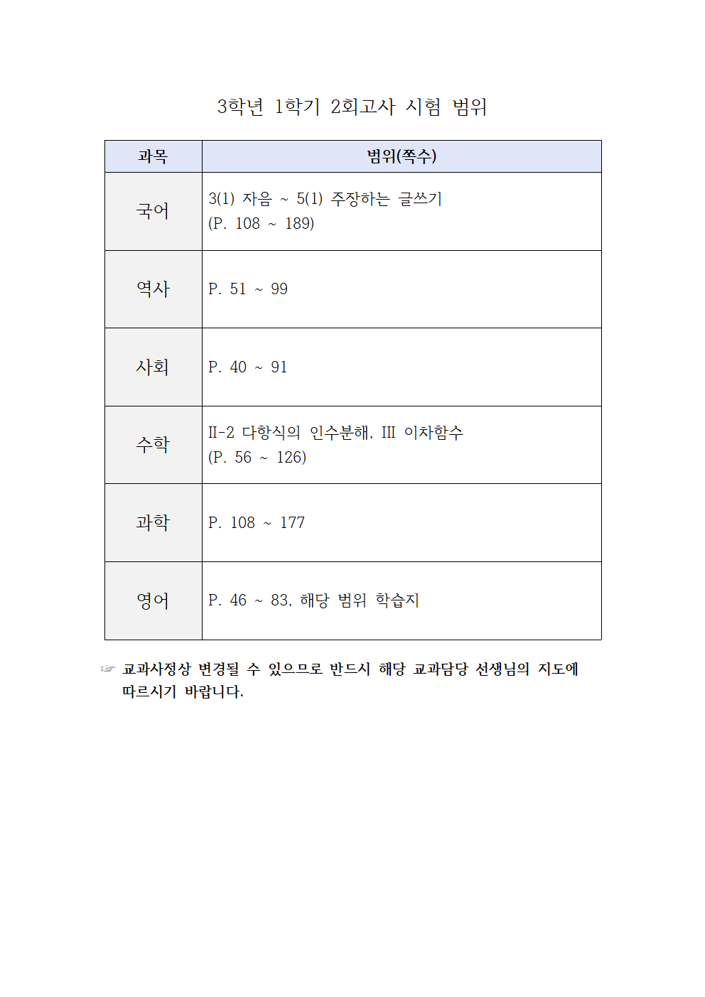 3학년 1학기 2회고사 시험 범위.png